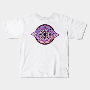 Purple Portal Mandala Kids T-Shirt